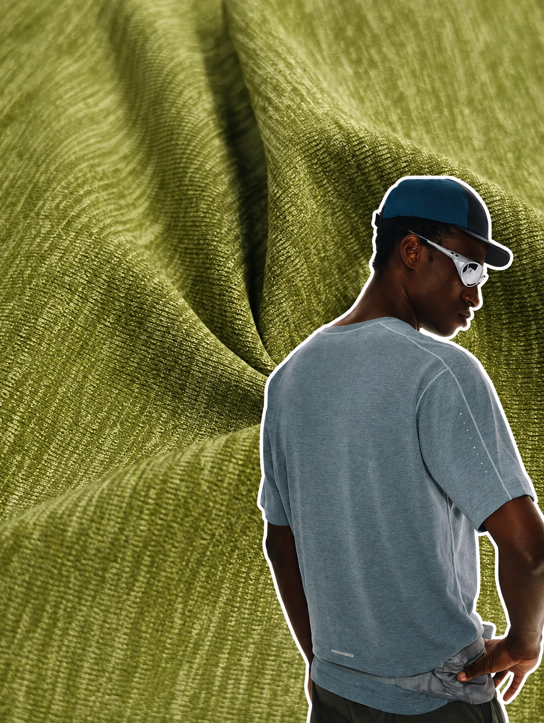 Jacquard Knit Fabric Texture & Structure Detail