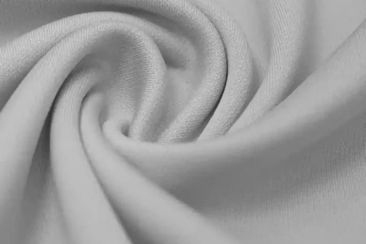 C25330 cationic polyester waffle knit, spandex-free with cotton-like jacquard surface
