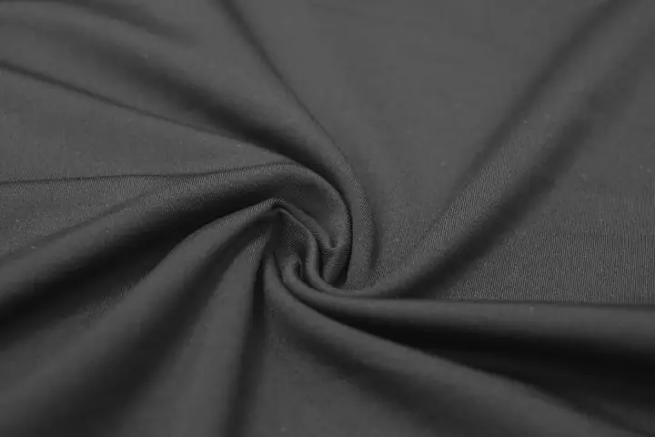 Q35557 grey single-side brushed stretch fleece knit fabric