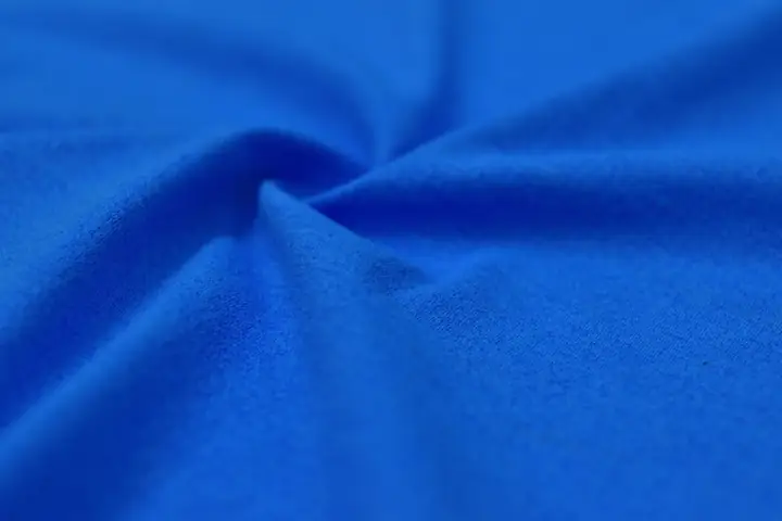 FLEXERA XWP1018-1 spandex-free high-stretch polyester knit fabric in blue
