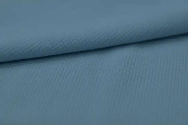 XWT1523 100 g/m² lightweight micro-waffle stretch fabric in light blue