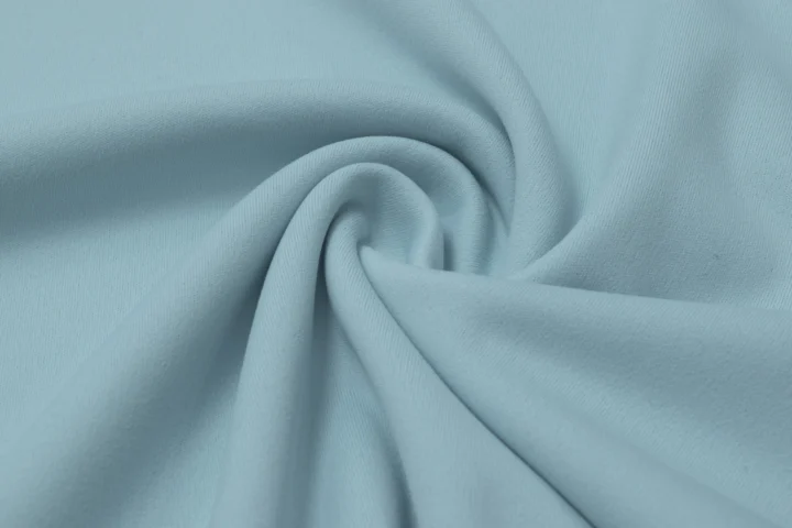Y35721 super-soft high-stretch polyester spandex double-knit in light blue