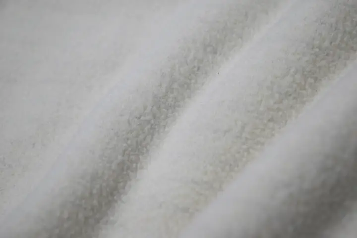 Y35748 white conductive yarn polar fleece fabric